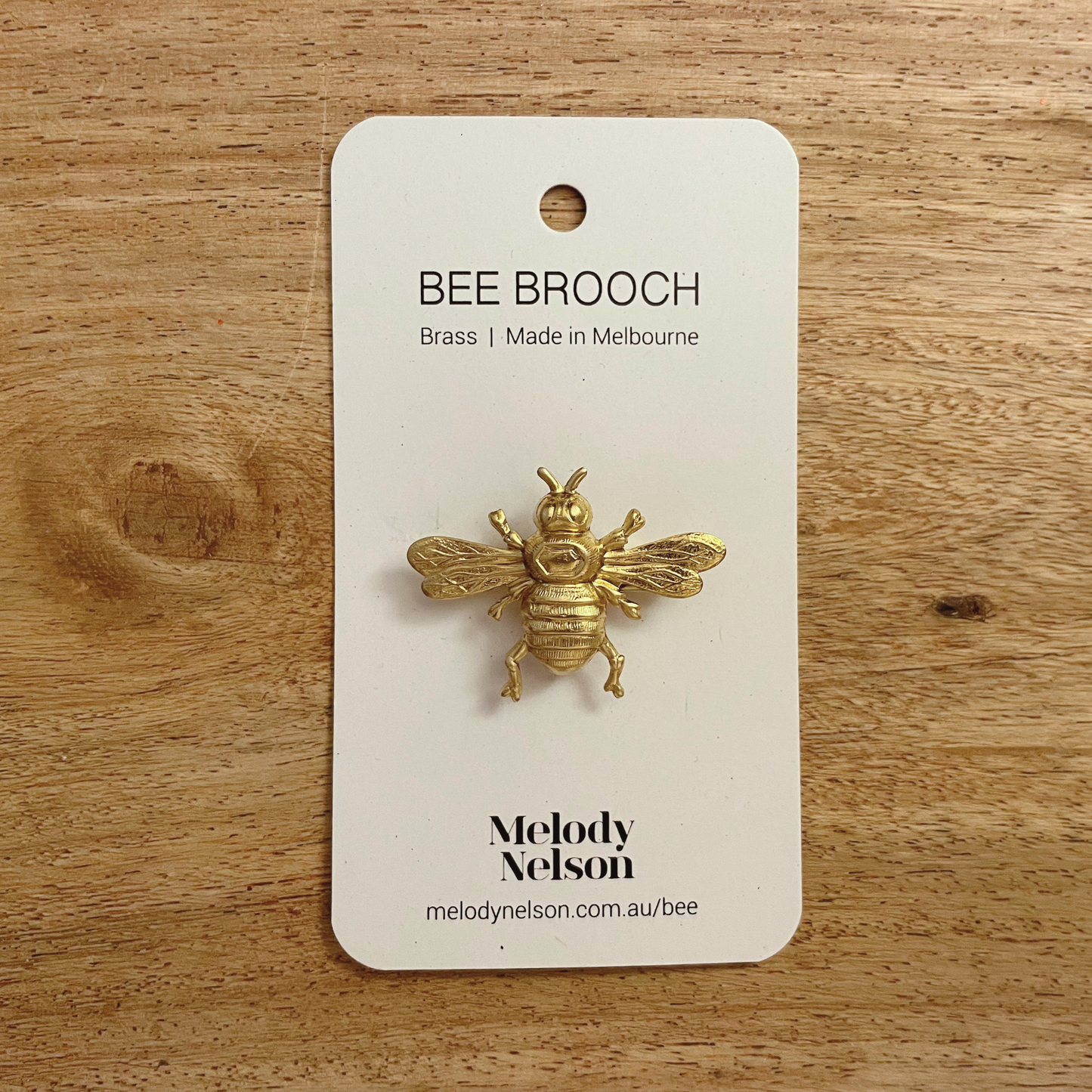 Melody Nelson - Brass Bee Brooch