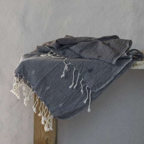 Loom.ist Gauze Cotton Dobby Weave Turkish Towel - Grey