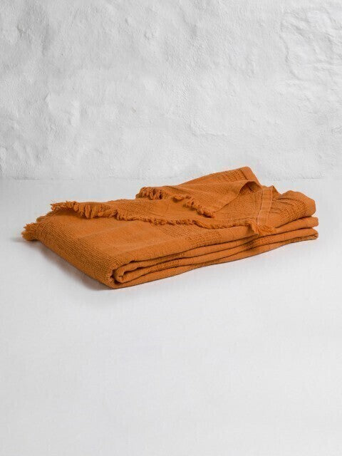 Loom.ist Linen Blanket - Burnt Orange