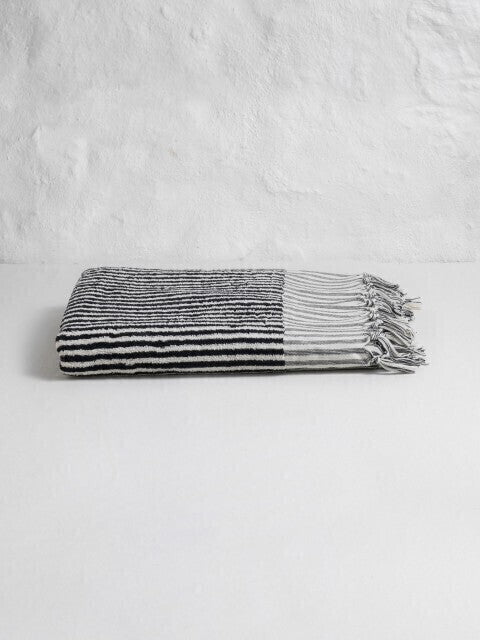 Loom.ist Striped Terry Towel - Black/White