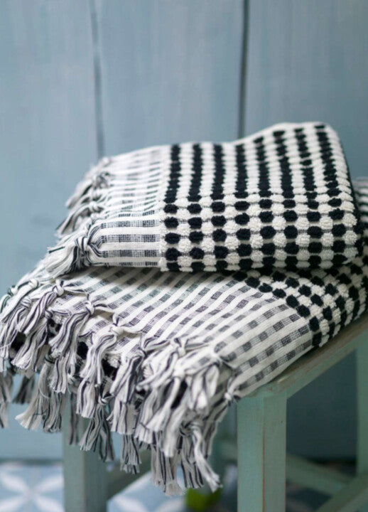 Loom.ist Dotted Terry Towel - Black/White