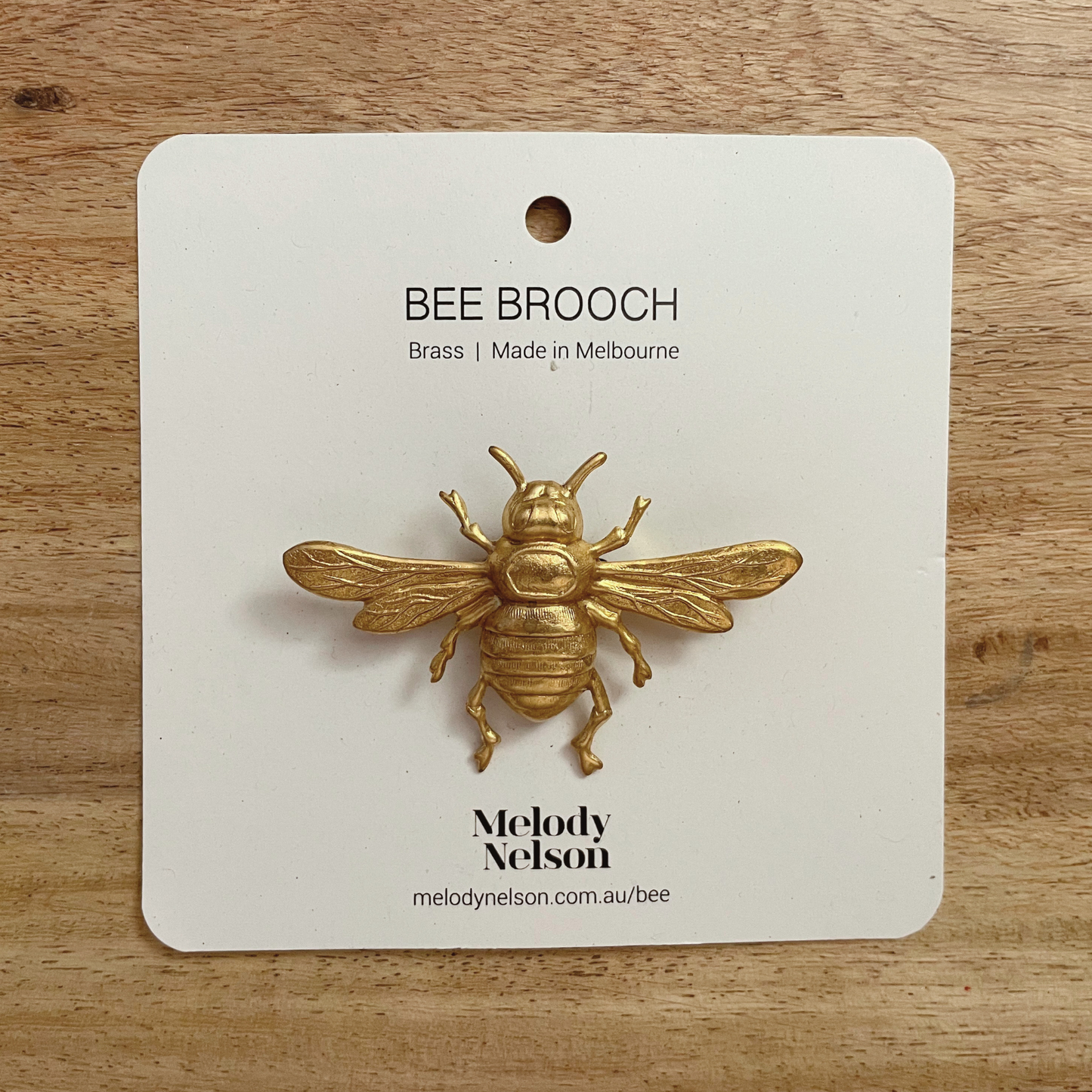 Melody Nelson - Brass Bee Brooch