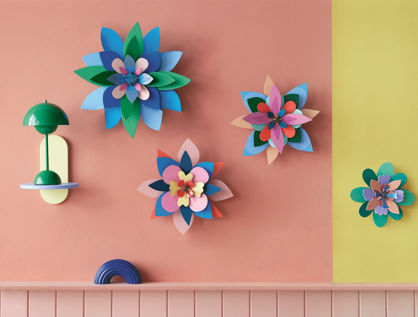 Studio Roof - Floral Wall Art - Deluxe Plum Granita