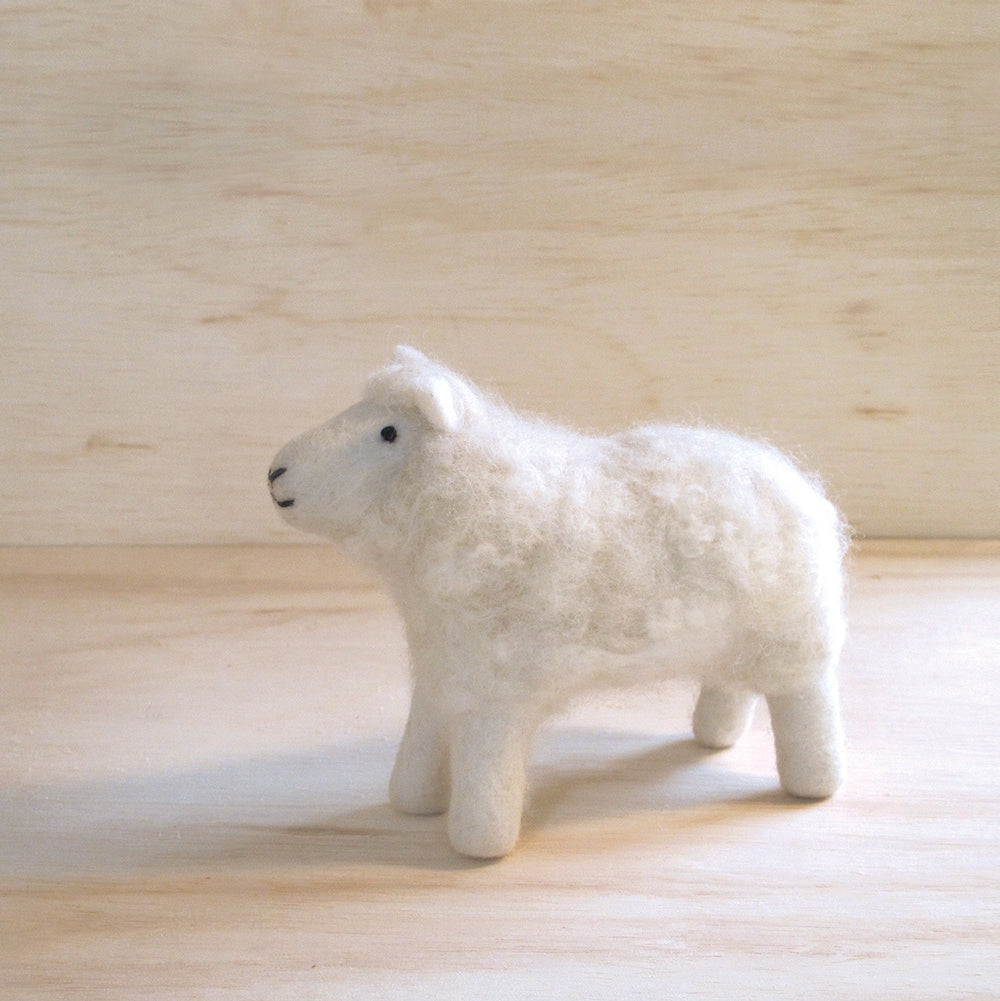Mulxiply - Hand Felted White Sheep - Small
