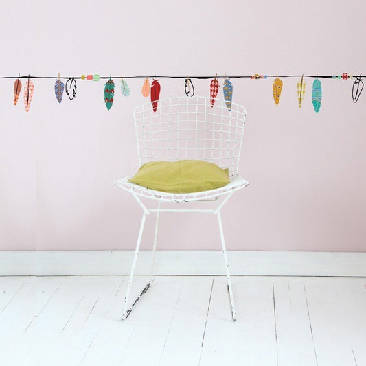 MIMI'lou Wall Border Decal - 5M Wide - Coloured Feathers