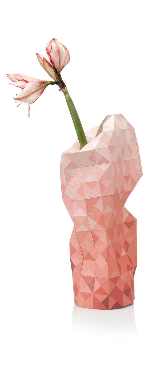 Tiny Miracles - Paper Vase Cover Red Gradient