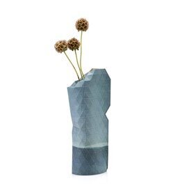 Tiny Miracles - Paper Vase Cover SMALL Watercolor Blue