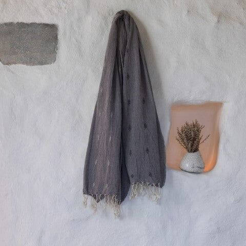 Loom.ist Gauze Cotton Dobby Weave Turkish Towel - Grey