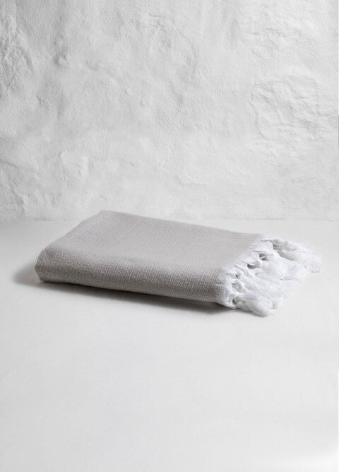 Loom.ist Plain Turkish Towel - Light Grey