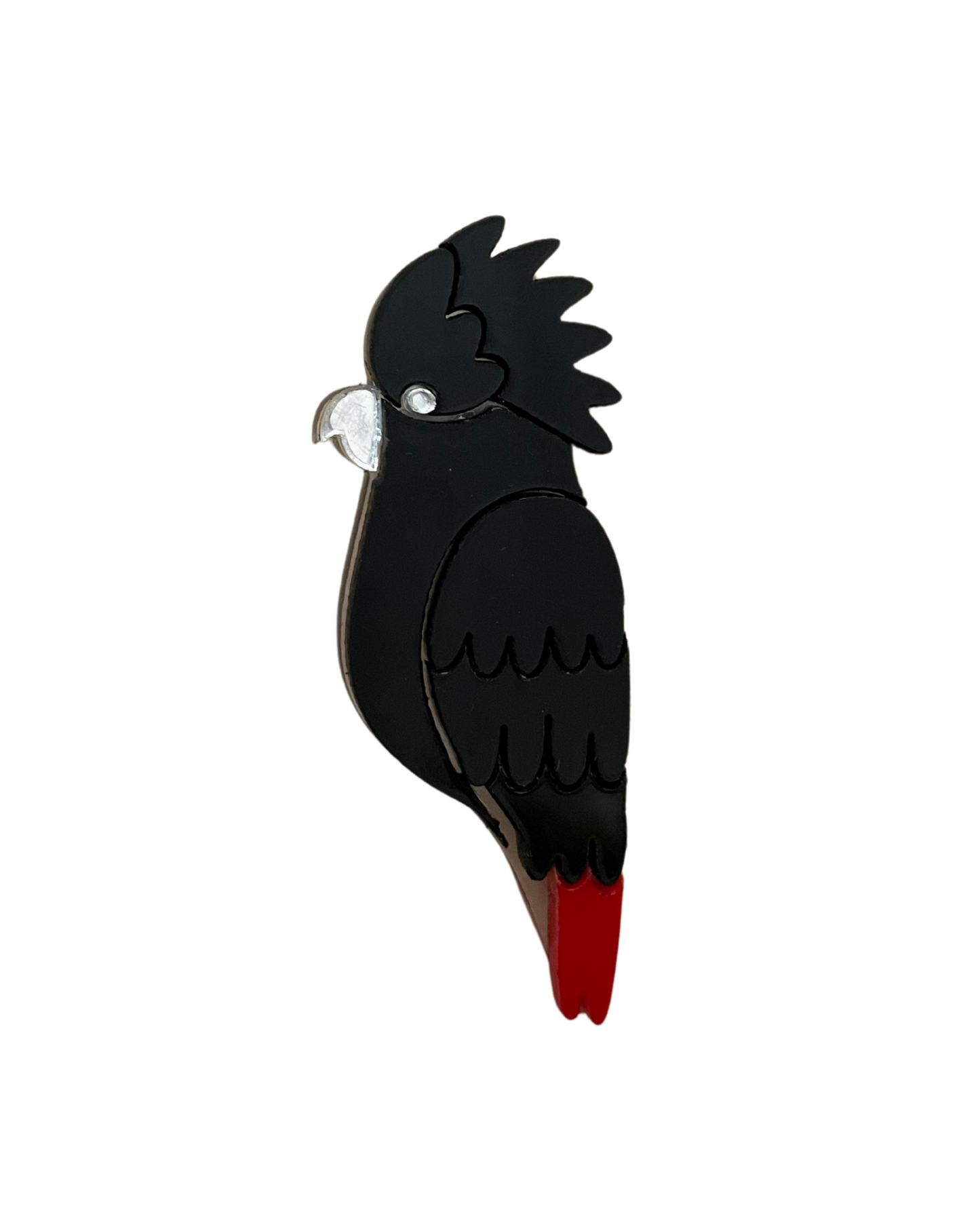 First Nations Creative - Red-Tailed Cockatoo Badge