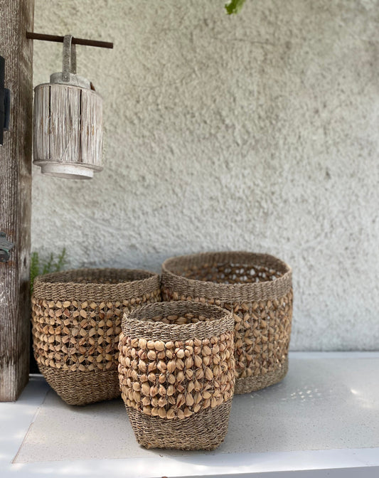 Our Oasis - Tall Open Weave Basket
