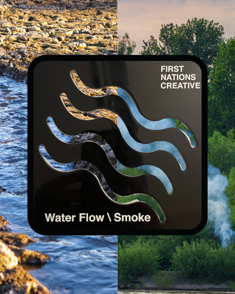 First Nations Creative - Aboriginal Symbol Stencils - Water Flow/Smoke