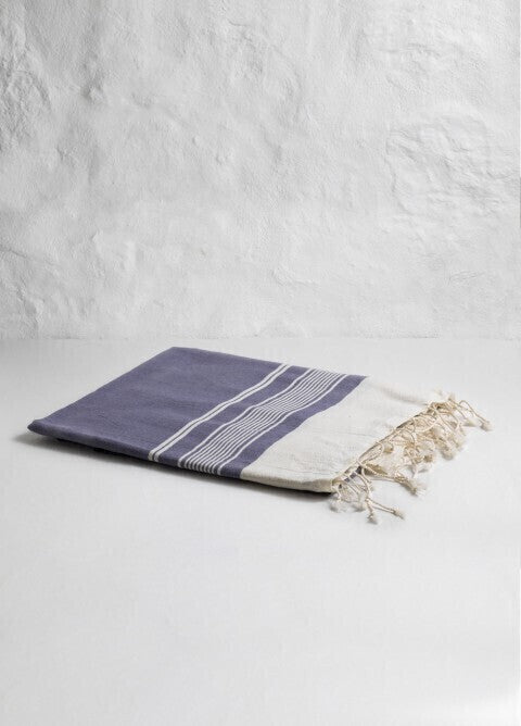 Loom.ist Olympos Turkish Towel - Blue/Grey