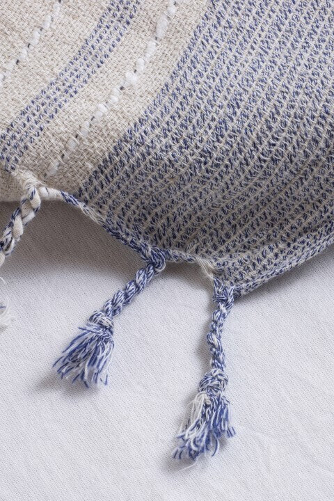 Loom.ist Linen Turkish Towel - Natural/Marine