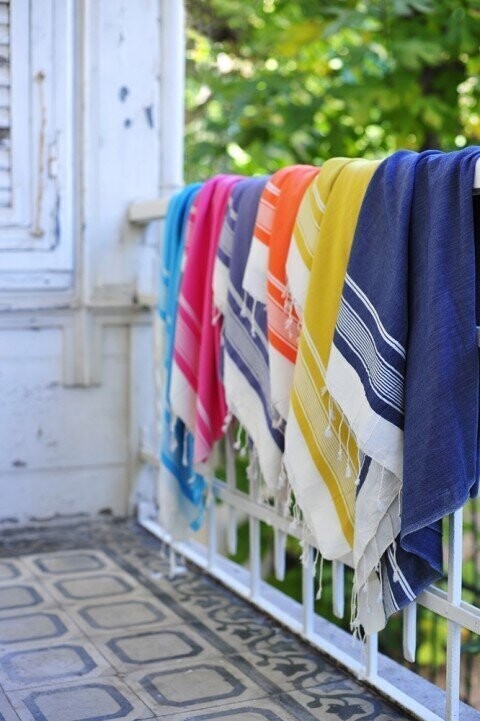 Loom.ist Olympos Turkish Towel - Blue/Grey