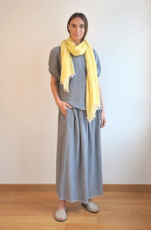 Loom.ist Helen Gauze Scarf - Lemon