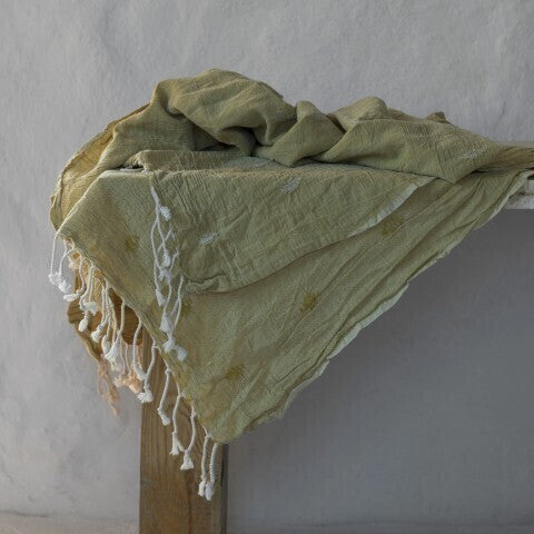 Loom.ist Gauze Cotton Dobby Weave Turkish Towel - Mustard