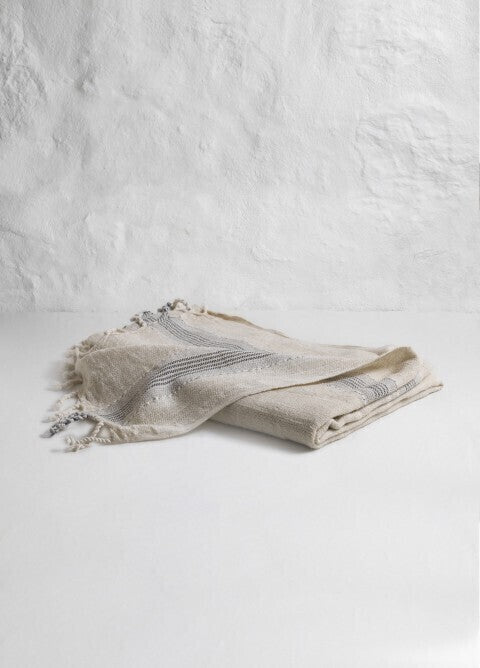 Loom.ist Linen Turkish Towel - Natural/Grey