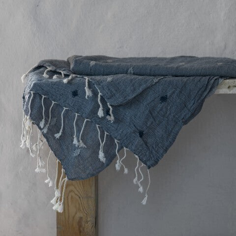 Loom.ist Gauze Cotton Dobby Weave Turkish Towel - Marine