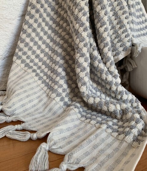 Loom.ist Dotted Terry Towel - Light Grey