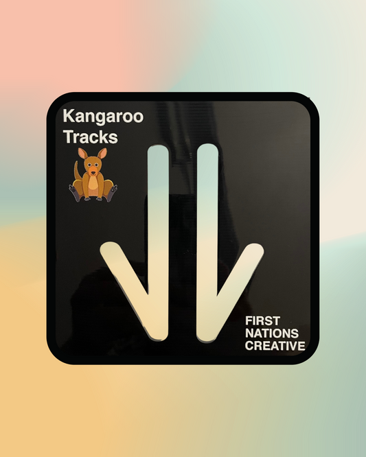 First Nations Creative - Aboriginal Symbol Stencils - Kangaroo Tracks