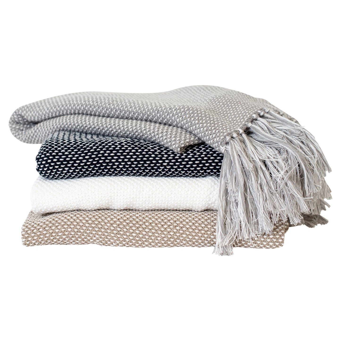 Zestt - Organic Cotton Essentials Throw Blanket - Navy