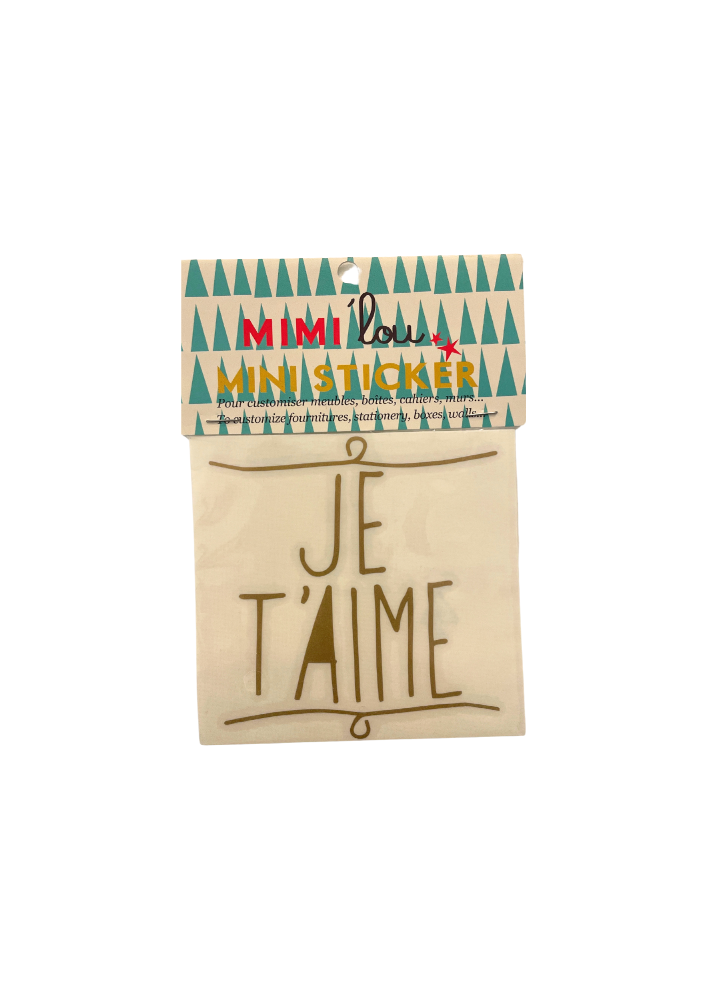 MIMI'lou Mini Sticker - Gold Je T’aime