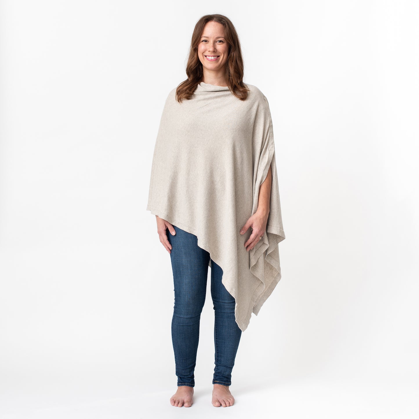 Zestt - Organic Cotton Nursing Poncho - Birch