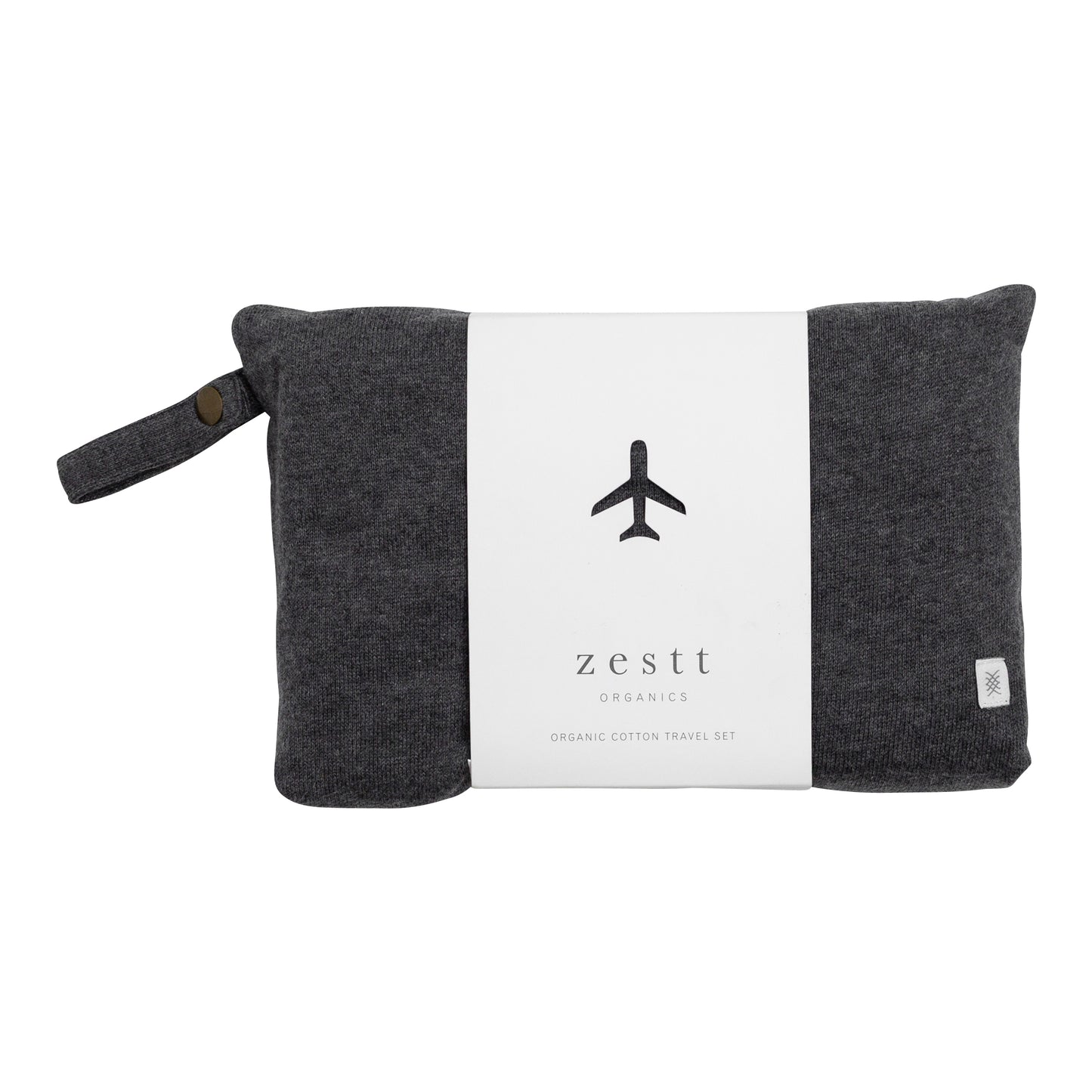 Zestt - Organic Cotton Travel Set - Dark Gray