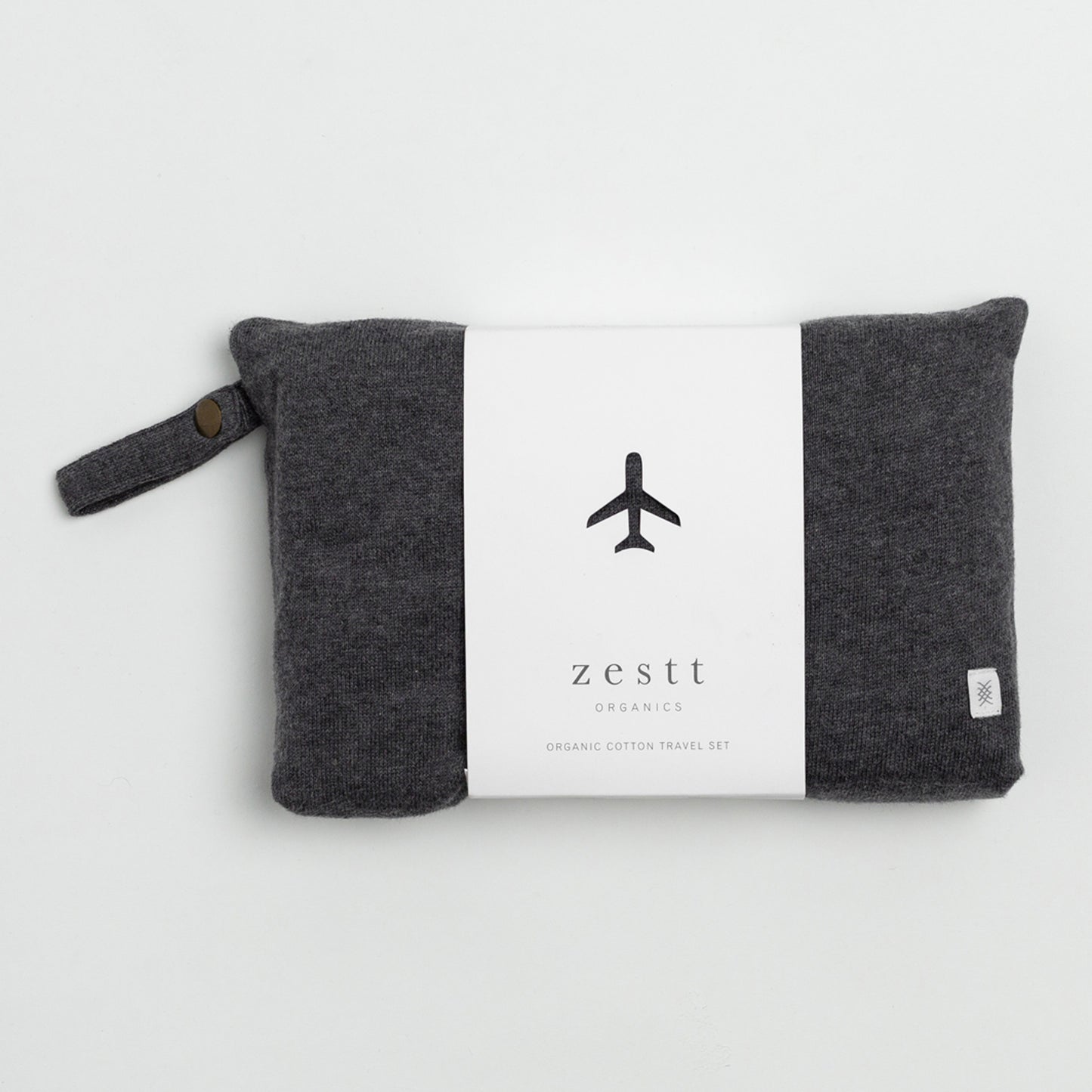 Zestt - Organic Cotton Travel Set - Dark Gray