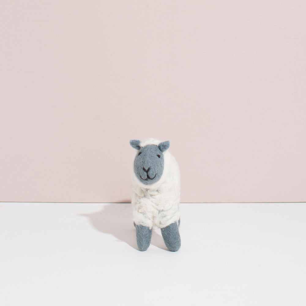 Mulxiply - Hand Felted Grey Sheep - Small
