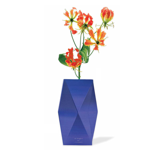 Tiny Miracles - Paper Vase Cover 2.0 Vivid Blue