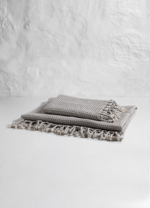 Loom.ist Waffle Towels - Light Grey