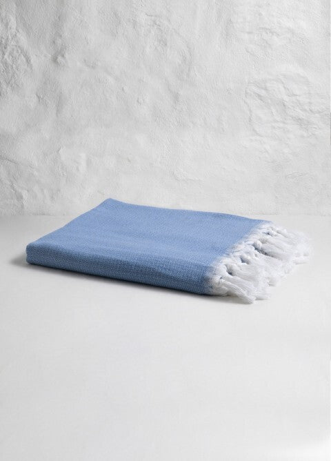 Loom.ist Plain Turkish Towel - Blue