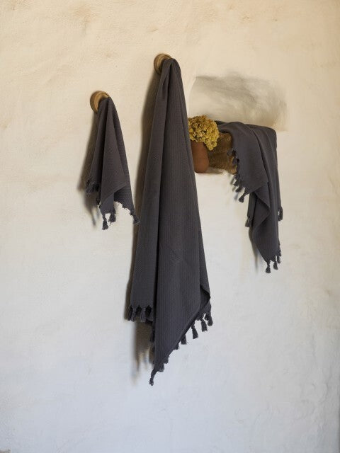 Loom.ist Pamukkale Towels - Dark Grey