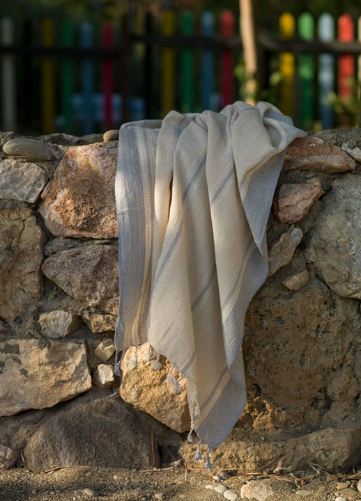 Loom.ist Linen Turkish Towel - Natural/Coral
