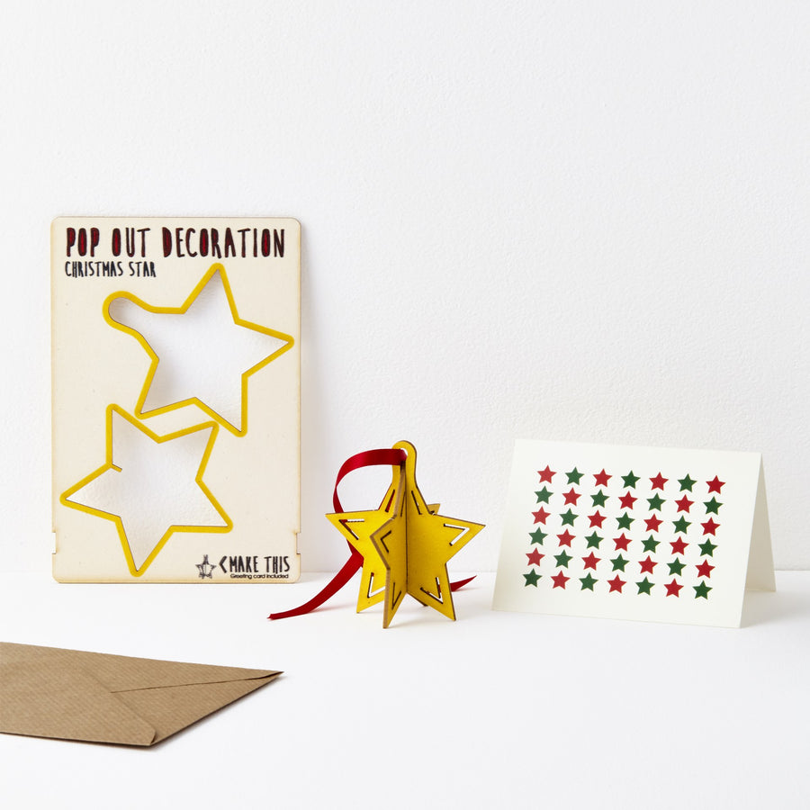 Ikonink - Pop Out Christmas Star Card